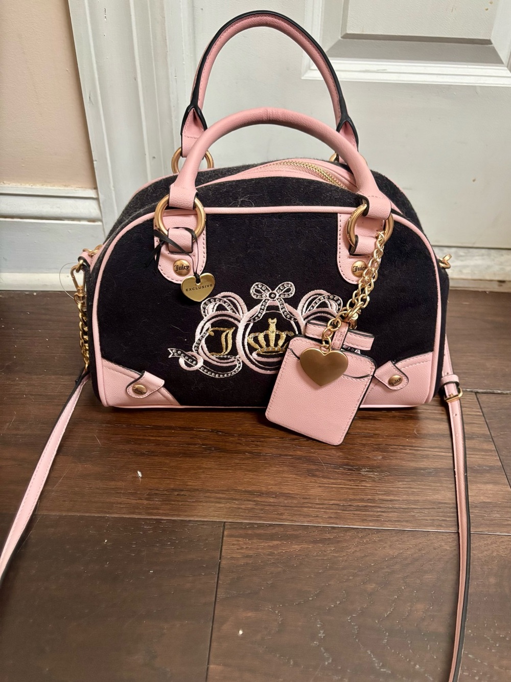 Juicy Couture Black & Pink Bag (BRAND NEW)